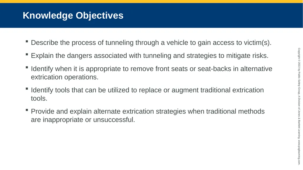 Alternative Extrication Techniques CHAPTER 10 - slide 2 of 42