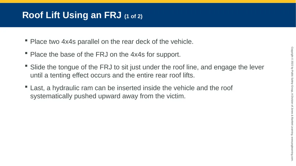 Alternative Extrication Techniques CHAPTER 10 - slide 22 of 42