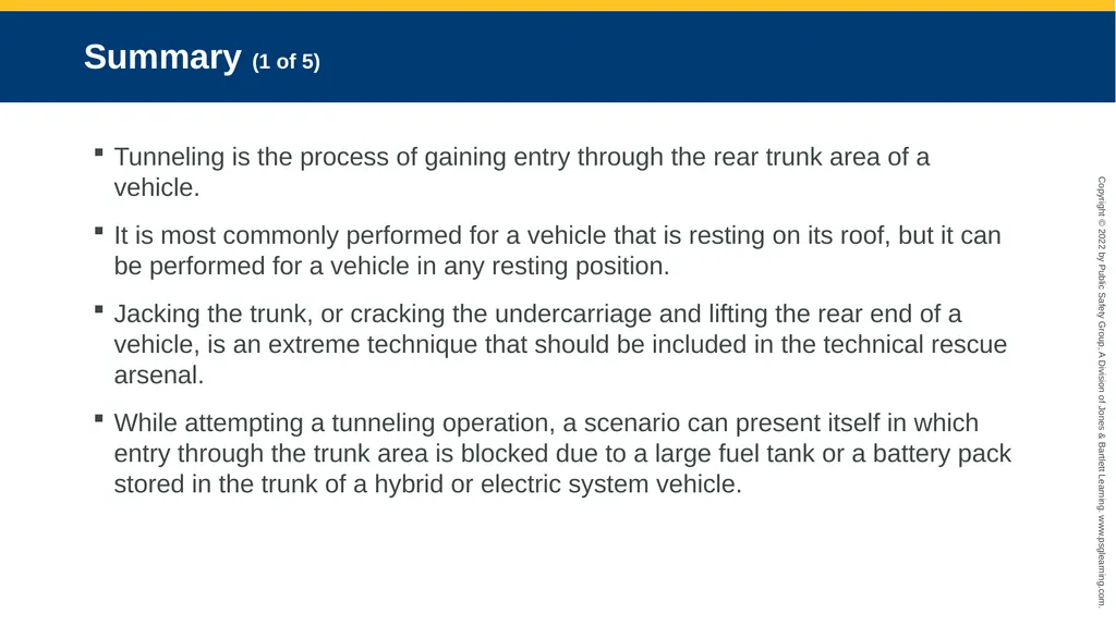 Alternative Extrication Techniques CHAPTER 10 - slide 38 of 42