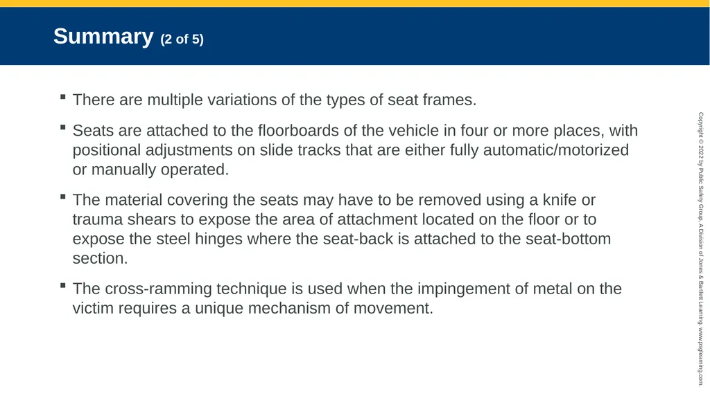 Alternative Extrication Techniques CHAPTER 10 - slide 39 of 42