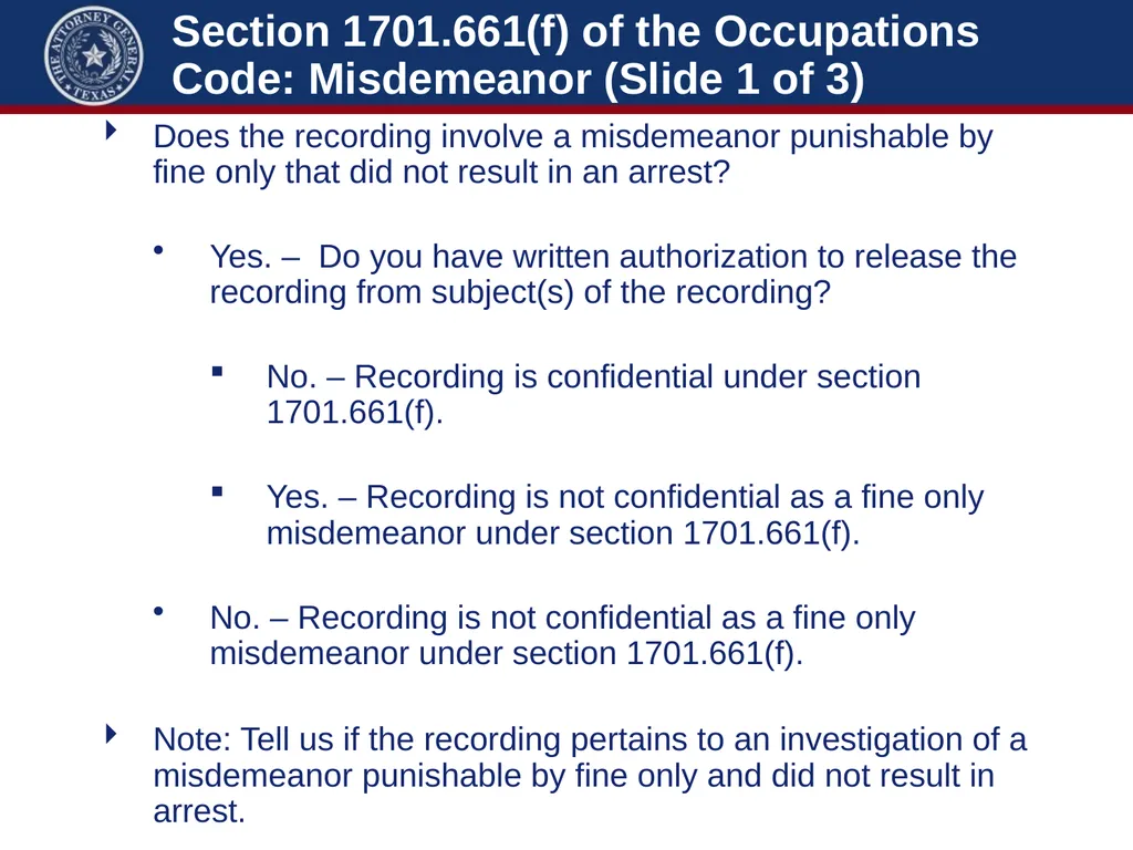 Law Enforcement: Body Worn Cameras Michelle Case - slide 43 of 56