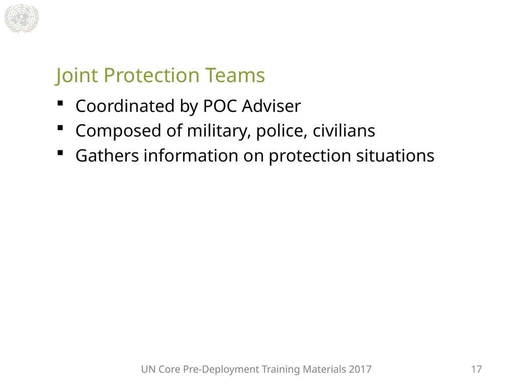 Module 2: Mandated Tasks of United Nations - slide 25 of 29