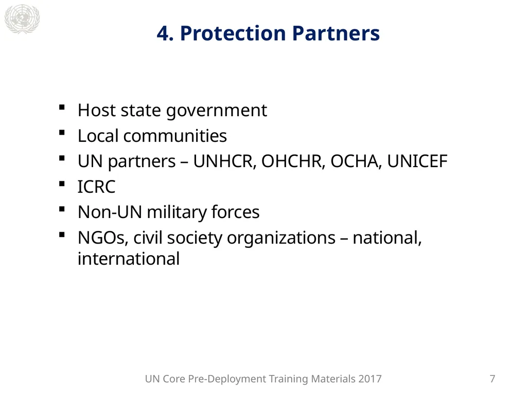 Module 2: Mandated Tasks of United Nations - slide 14 of 29
