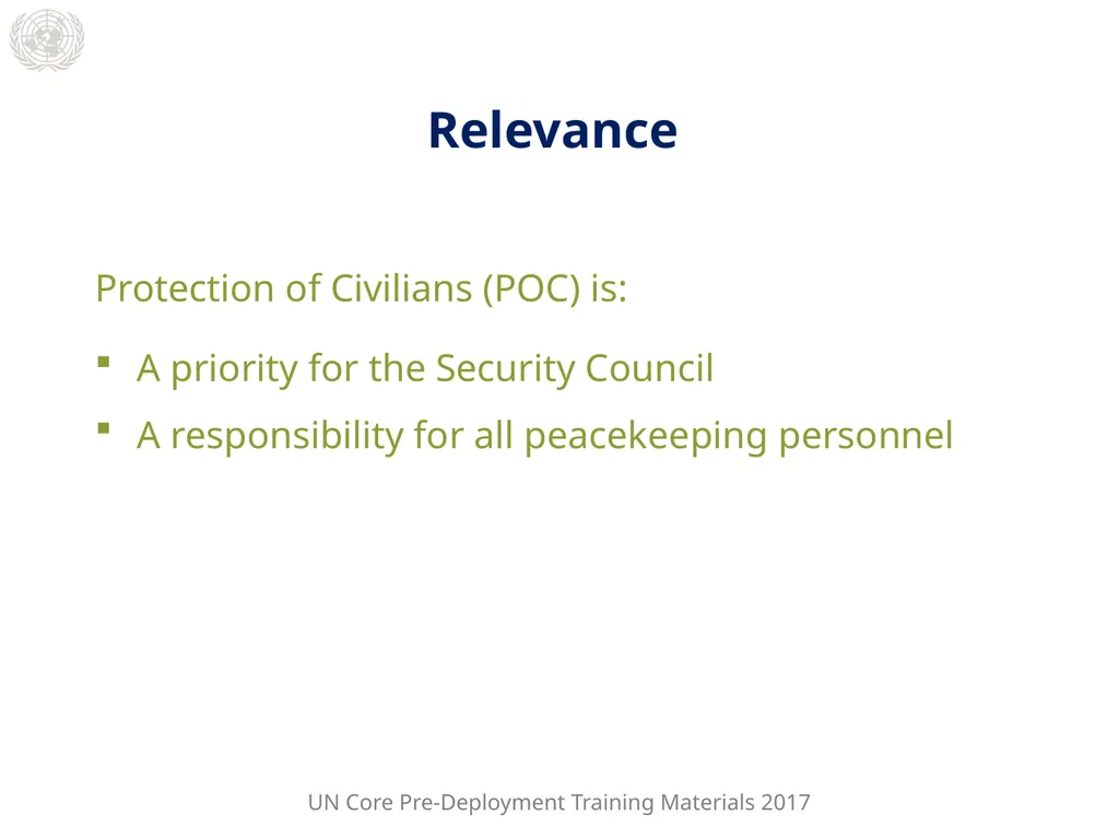 Module 2: Mandated Tasks of United Nations - slide 2 of 29