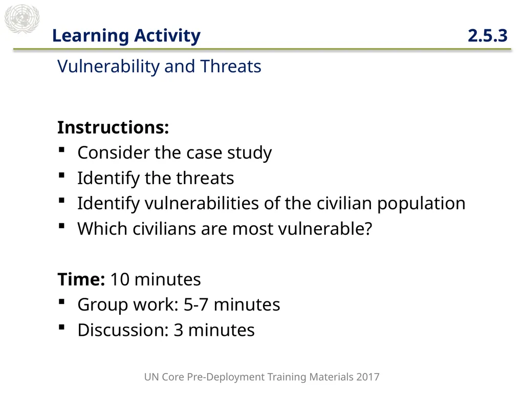 Module 2: Mandated Tasks of United Nations - slide 11 of 29