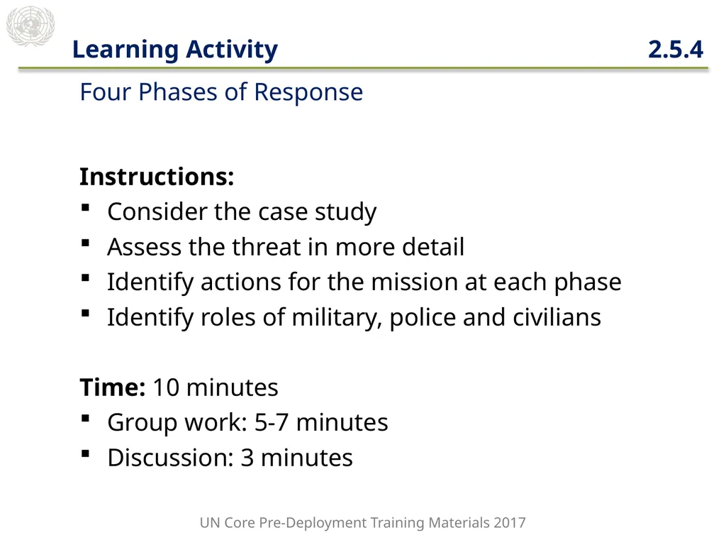 Module 2: Mandated Tasks of United Nations - slide 21 of 29