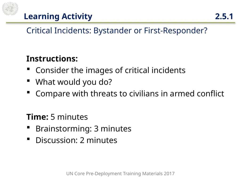 Module 2: Mandated Tasks of United Nations - slide 5 of 29