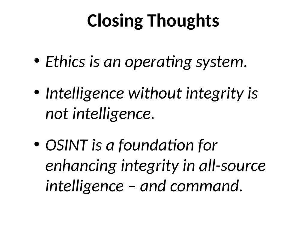 Open Source Intelligence (OSINT) Done Right - slide 38 of 40