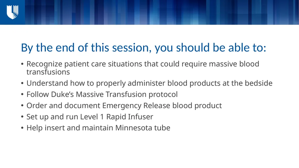 Massive Transfusion ...and all things blood - slide 3 of 27