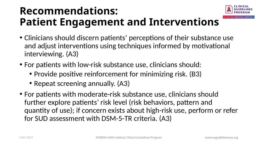Substance Use Screening, Risk Assessment, and Use - slide 14 of 19