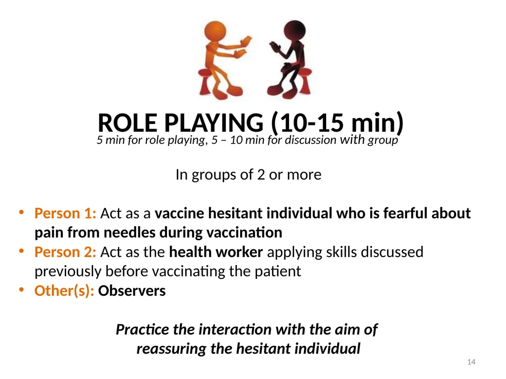 Managing pain during vaccine administration 1 A - slide 14 of 40