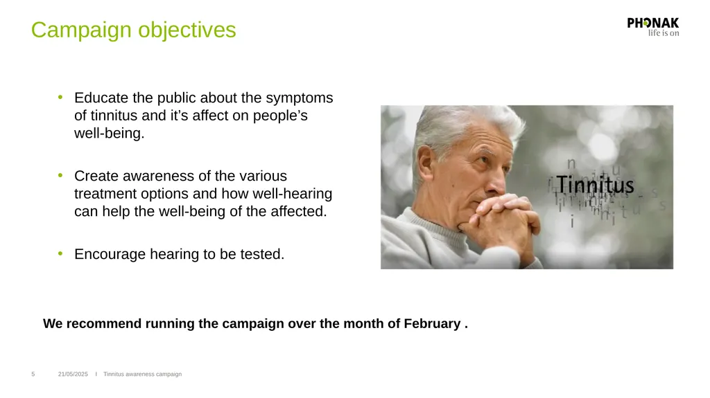Tinnitus awareness week 7 – 13 February 2022 - slide 5 of 15
