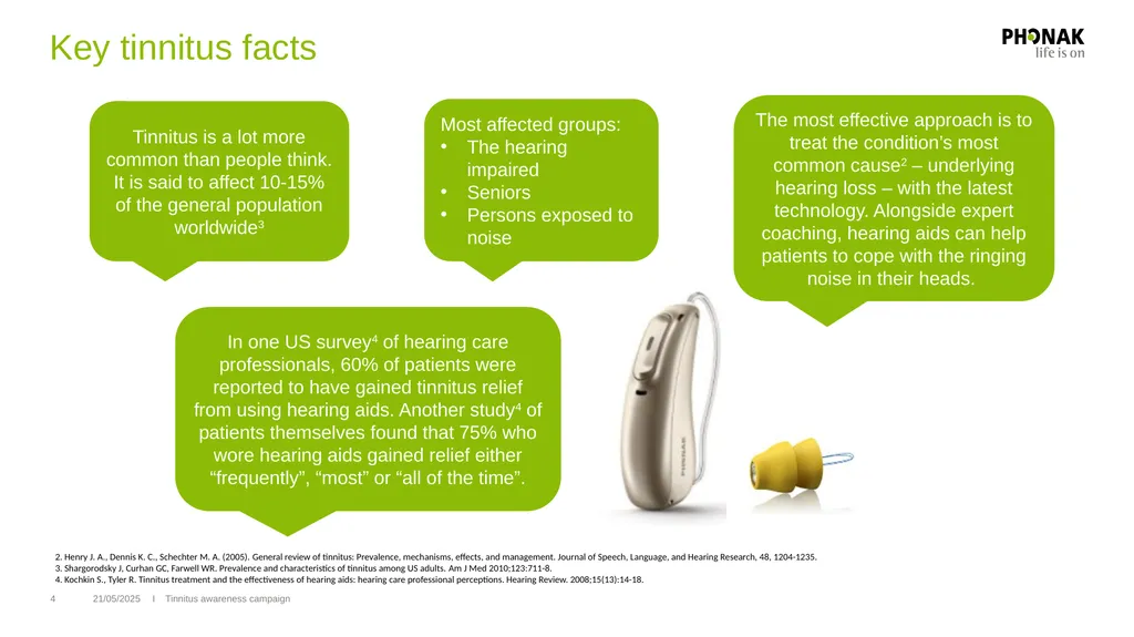 Tinnitus awareness week 7 – 13 February 2022 - slide 4 of 15