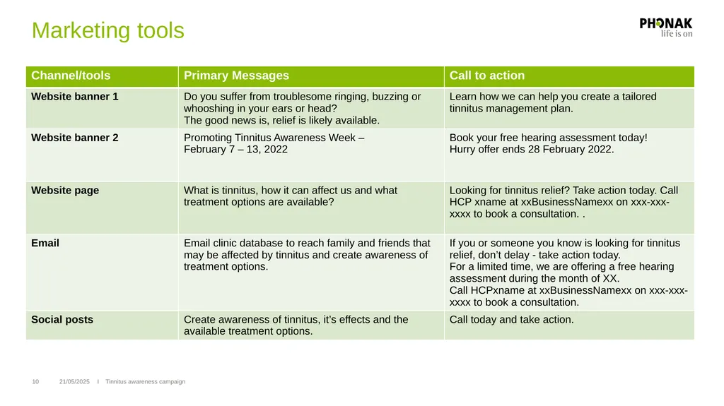 Tinnitus awareness week 7 – 13 February 2022 - slide 10 of 15