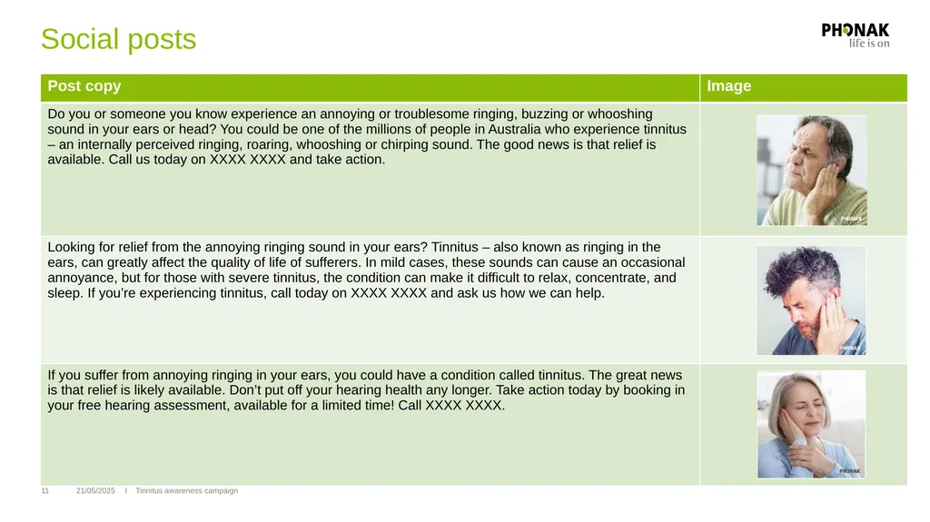 Tinnitus awareness week 7 – 13 February 2022 - slide 11 of 15