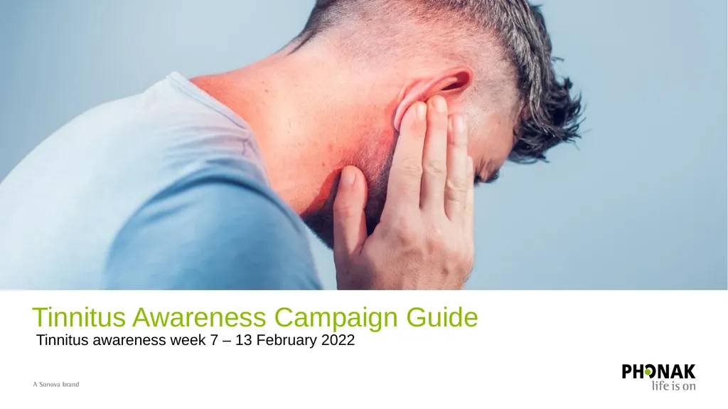 Tinnitus awareness week 7 – 13 February 2022 - slide 1 of 15