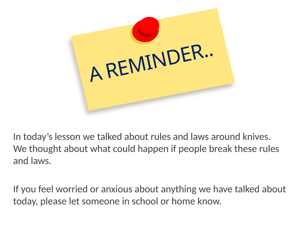 Year 5 Knife Crime Lesson Slides designed in - slide 20 of 21