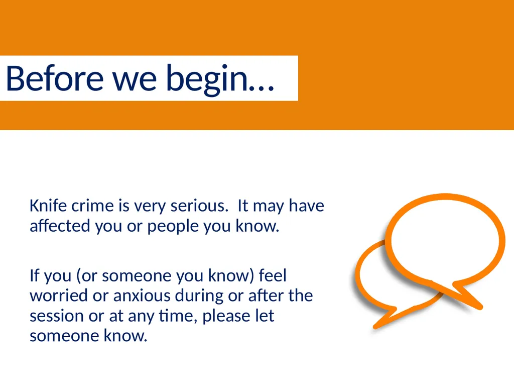 Year 5 Knife Crime Lesson Slides designed in - slide 3 of 21