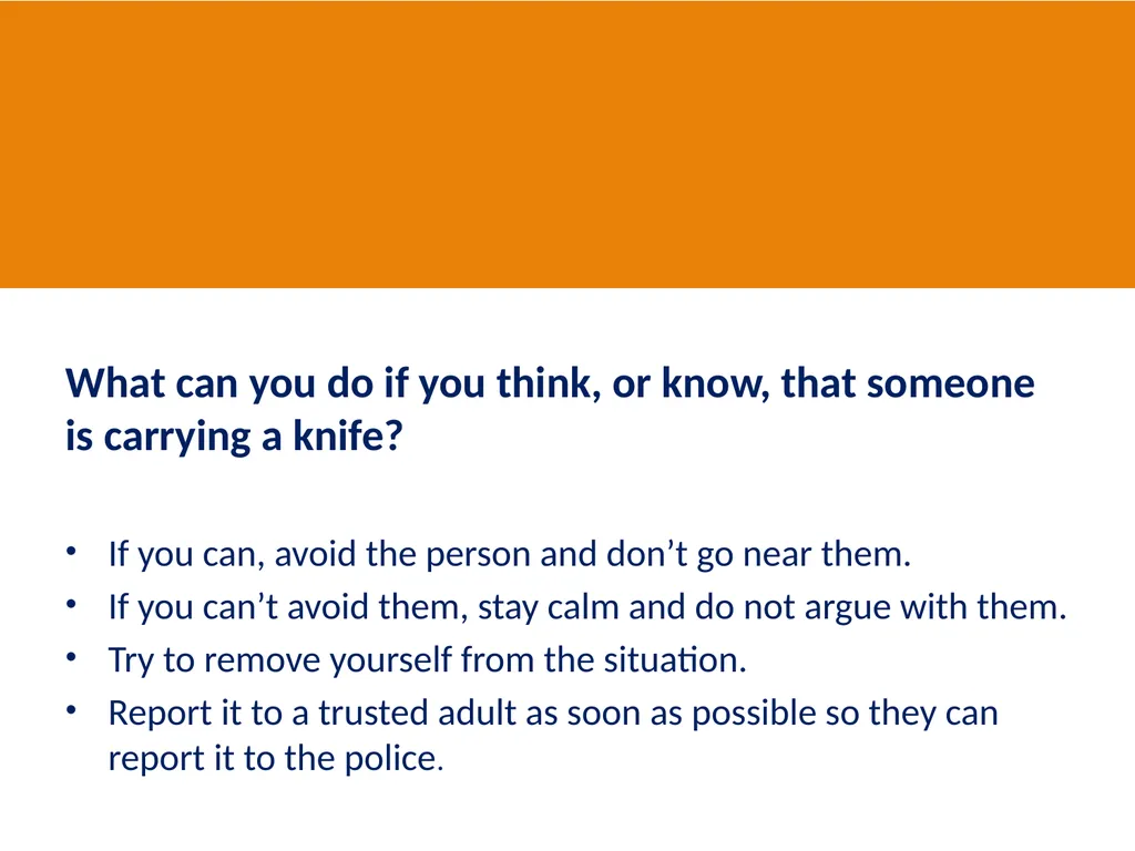 Year 5 Knife Crime Lesson Slides designed in - slide 17 of 21