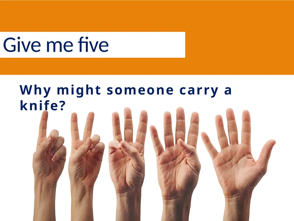 Year 5 Knife Crime Lesson Slides designed in - slide 6 of 21