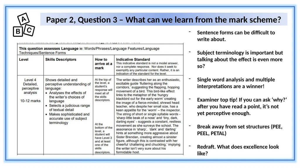 AQA English Language – Paper 2, Section A Stuart - slide 19 of 25