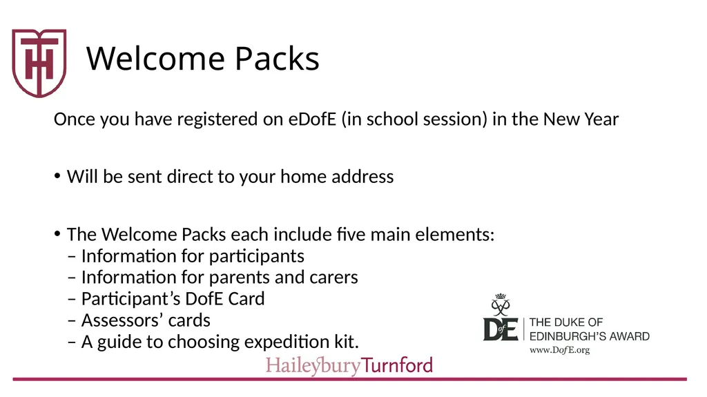 Duke of Edinburgh 2019 Cohort What is the Duke of - slide 18 of 19
