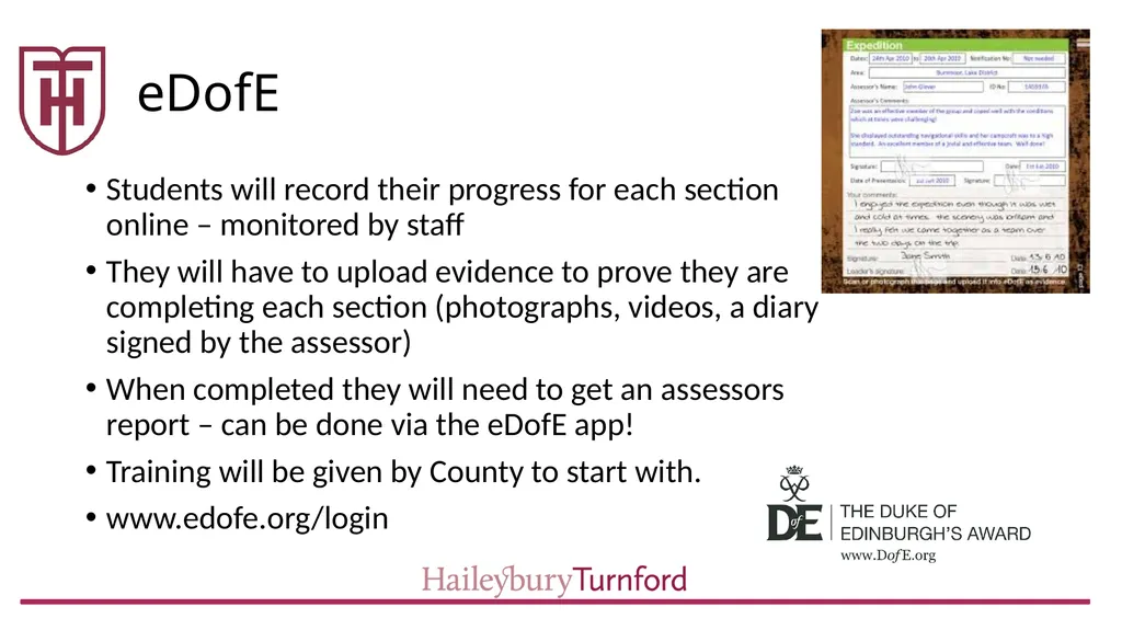 Duke of Edinburgh 2019 Cohort What is the Duke of - slide 10 of 19