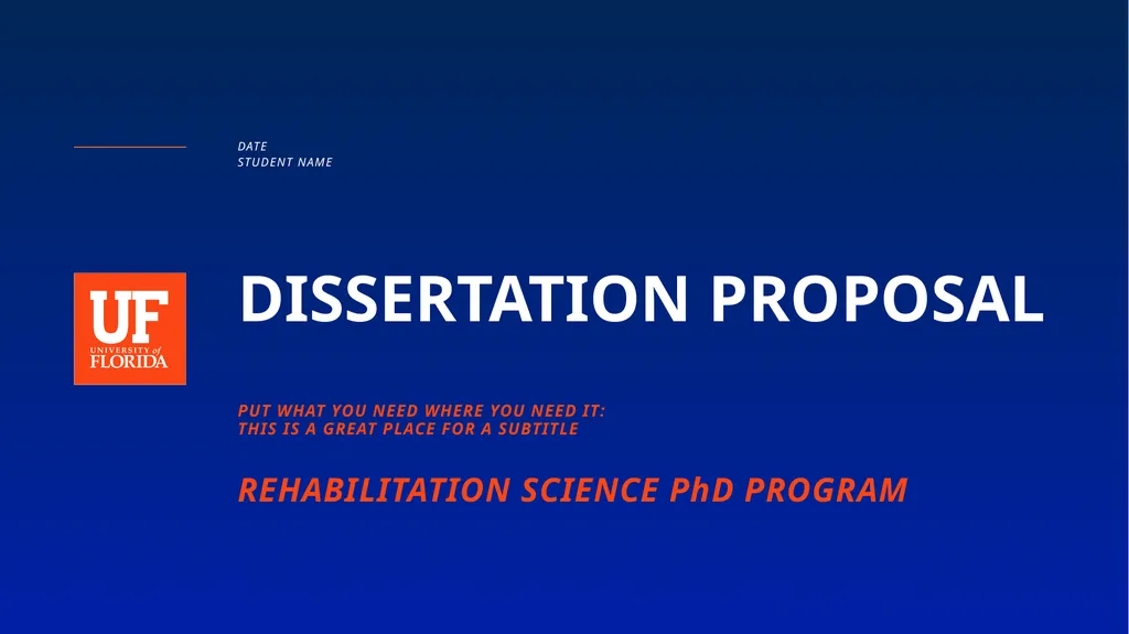 DISSERTATION PROPOSAL PUT WHAT YOU NEED WHERE YOU - slide 1 of 64