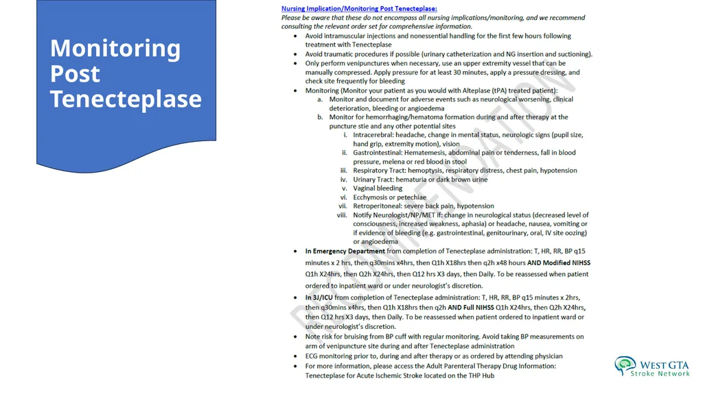 The Switch to Tenecteplase (TNK) for Thrombolysis - slide 10 of 13