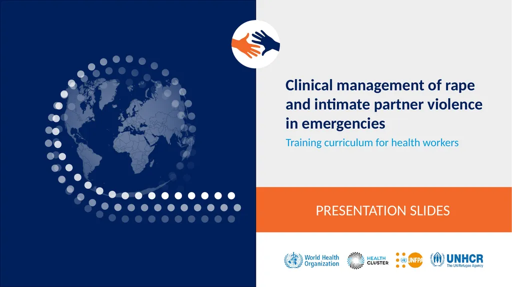 Clinical management of rape and intimate partner - slide 1 of 15