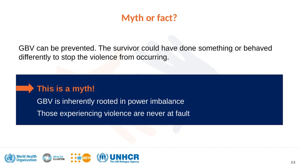 Clinical management of rape and intimate partner - slide 5 of 15