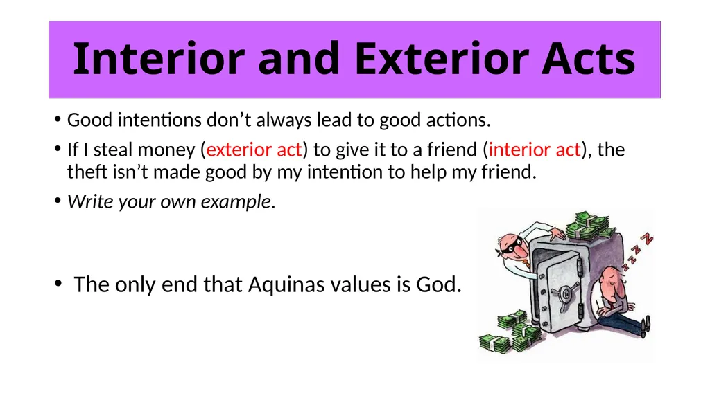 ETHICS Theme 2: Deontological Ethics B: Aquinas’ - slide 28 of 60