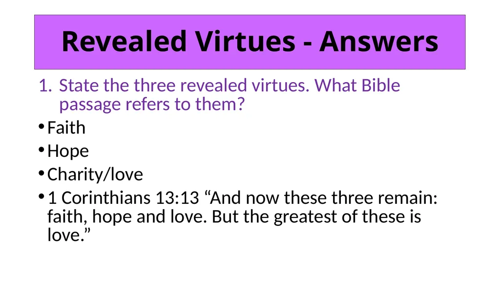 ETHICS Theme 2: Deontological Ethics B: Aquinas’ - slide 54 of 60