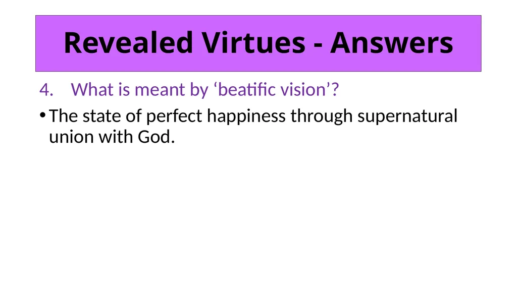ETHICS Theme 2: Deontological Ethics B: Aquinas’ - slide 57 of 60