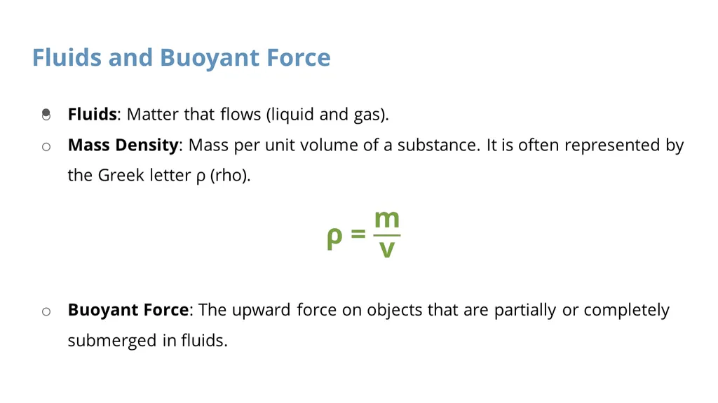 Fluids: Archimedes’ Principle, Pascal’s Law, - slide 2 of 22