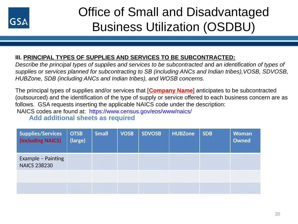 1 Office of Small and Disadvantaged Business - slide 20 of 45