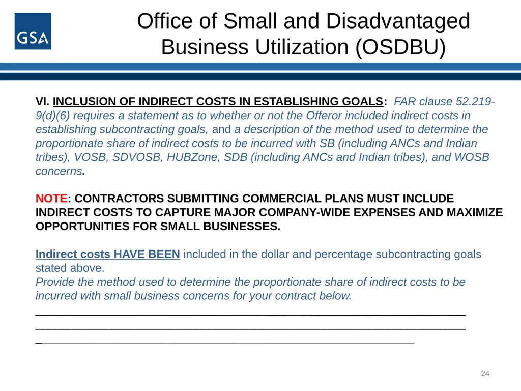 1 Office of Small and Disadvantaged Business - slide 24 of 45