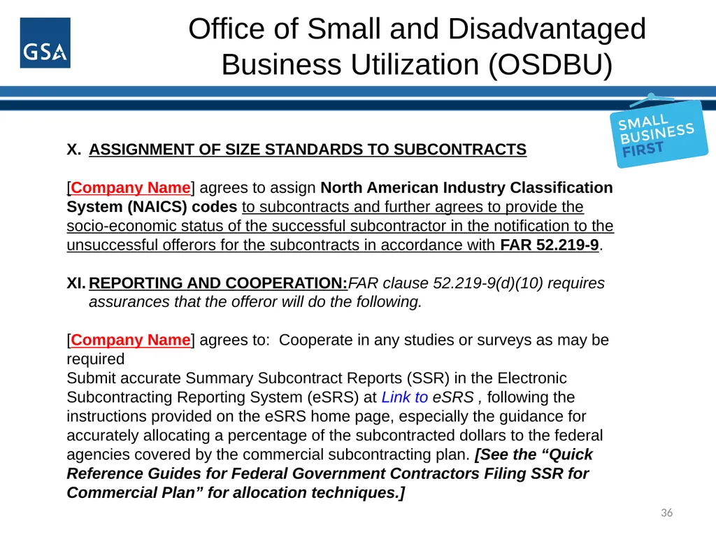 1 Office of Small and Disadvantaged Business - slide 36 of 45