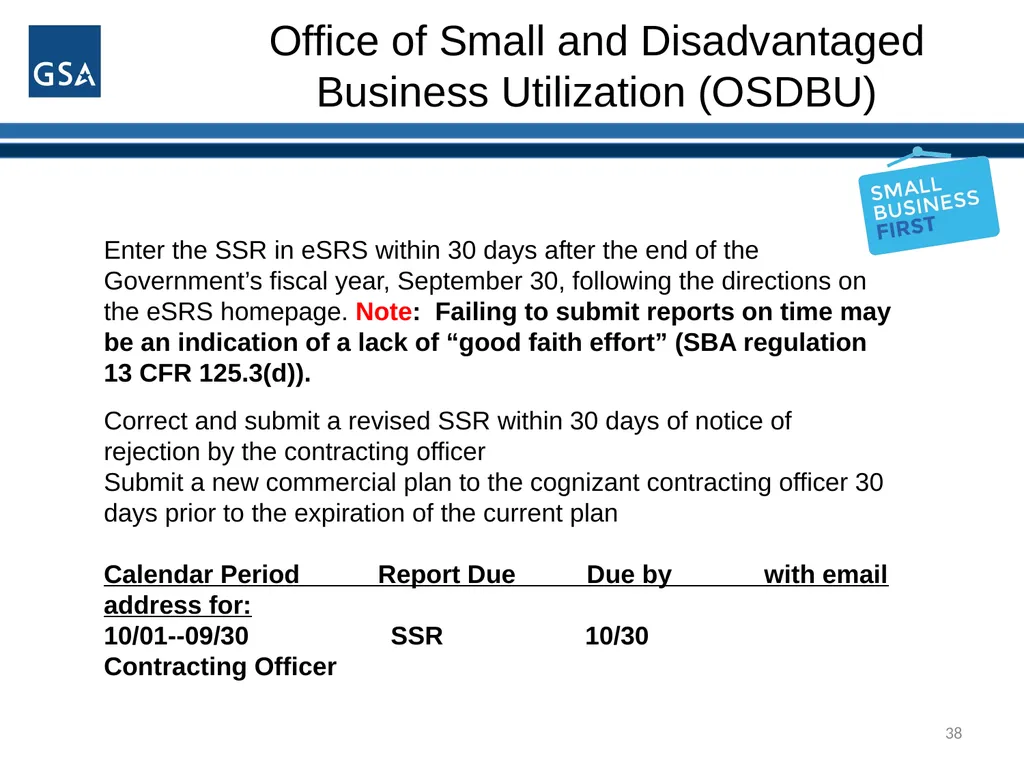 1 Office of Small and Disadvantaged Business - slide 38 of 45