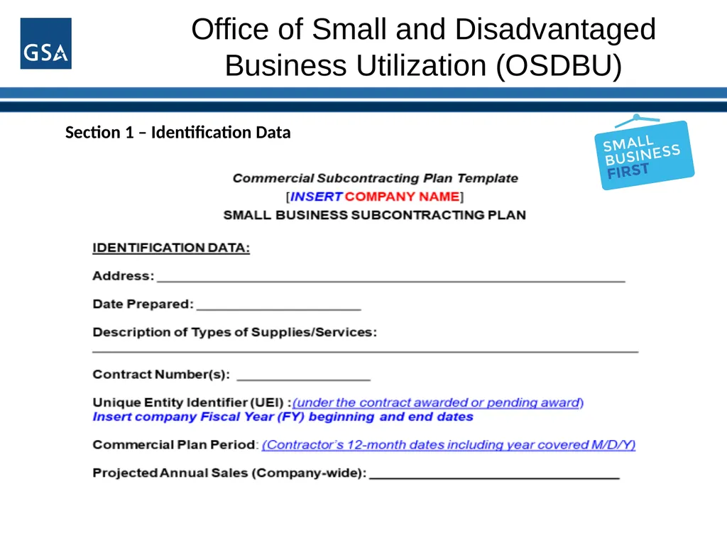 1 Office of Small and Disadvantaged Business - slide 6 of 45