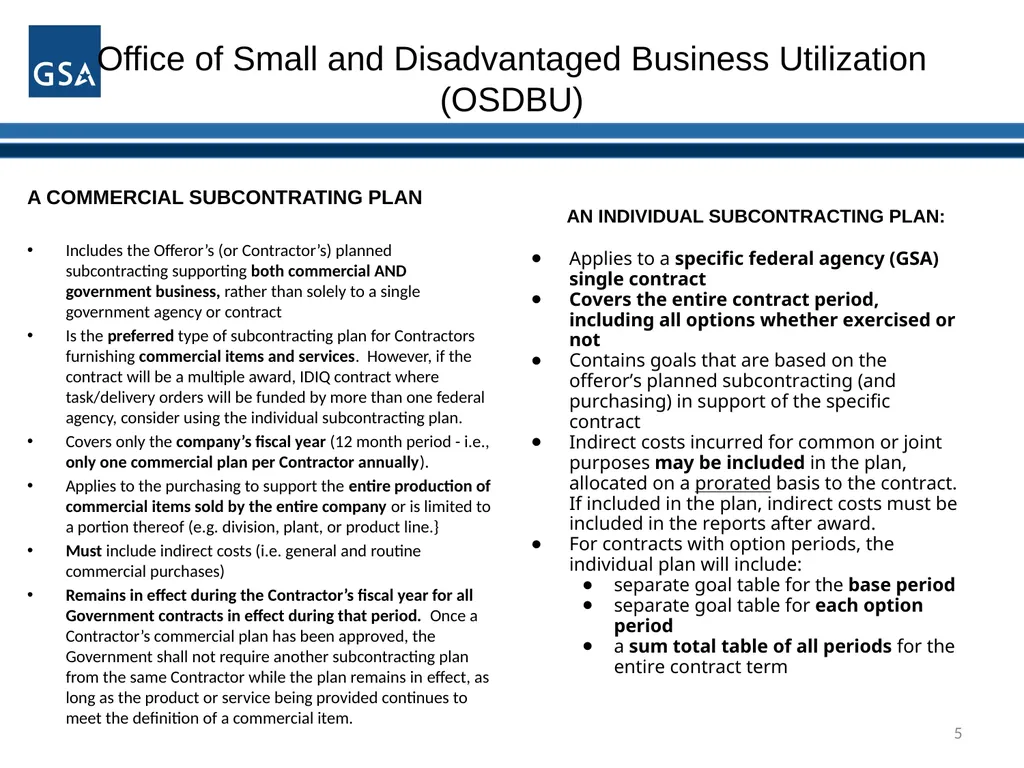 1 Office of Small and Disadvantaged Business - slide 5 of 45
