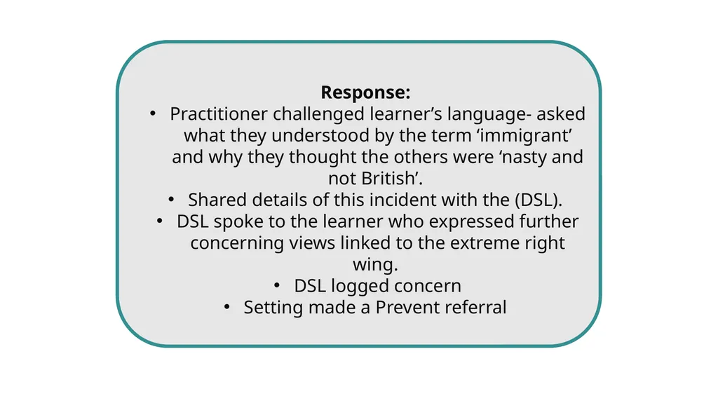 Prevent Training What is Prevent? Ideology and - slide 23 of 29