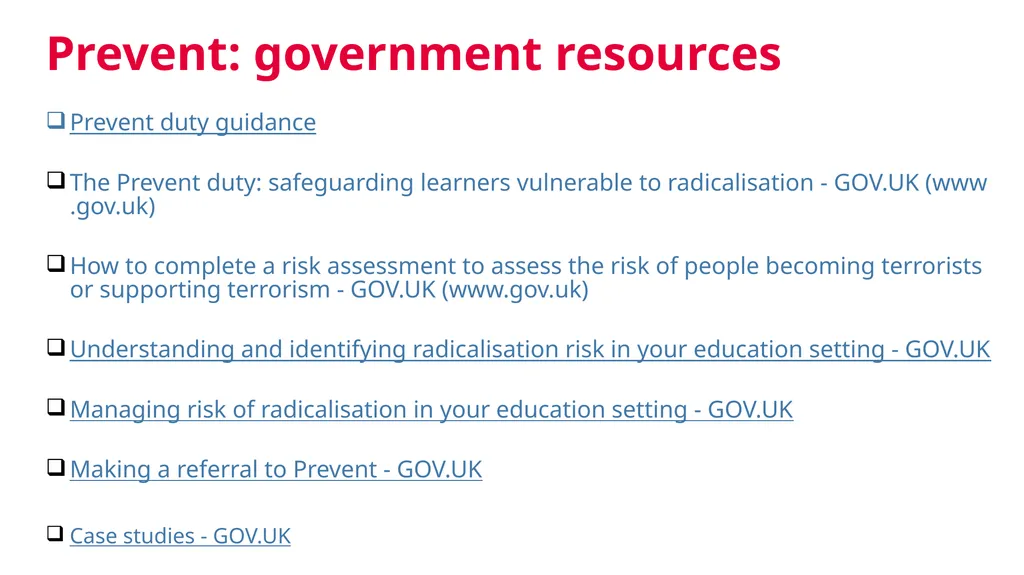 Keeping Children Safe in Education: Prevent - slide 29 of 31