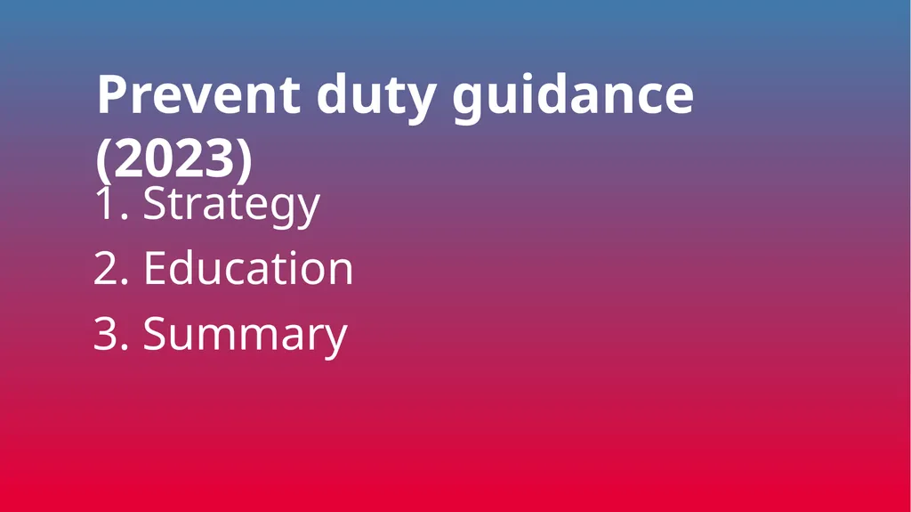 Keeping Children Safe in Education: Prevent - slide 6 of 31
