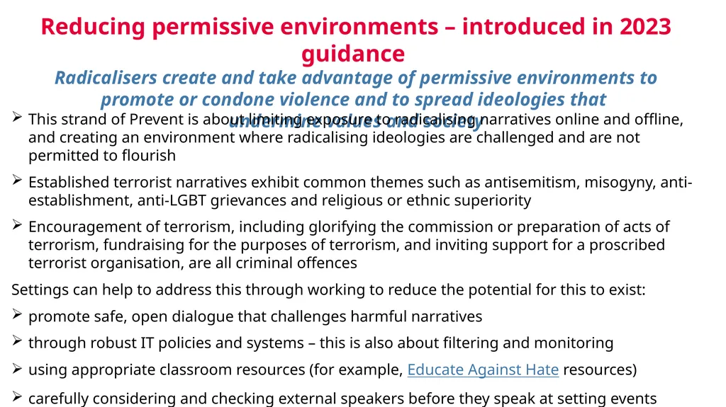 Keeping Children Safe in Education: Prevent - slide 11 of 31