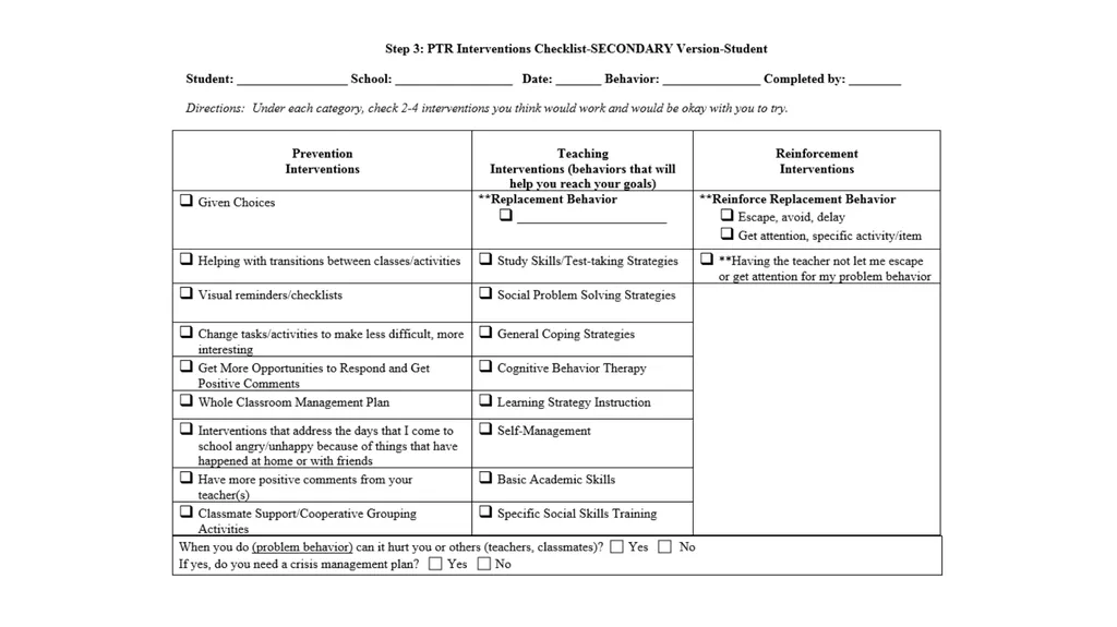 E16-The Prevent-Teach-Reinforce FBA/BIP Model for - slide 51 of 73