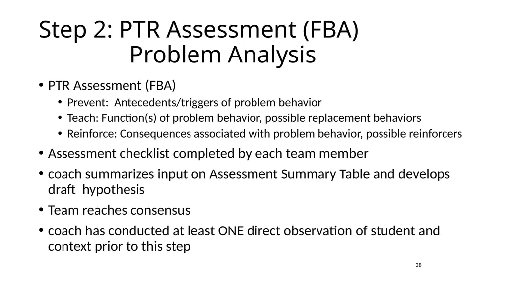 E16-The Prevent-Teach-Reinforce FBA/BIP Model for - slide 38 of 73