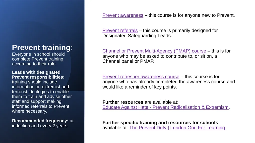 The Prevent Duty = Safeguarding Since July 2015 - slide 4 of 9