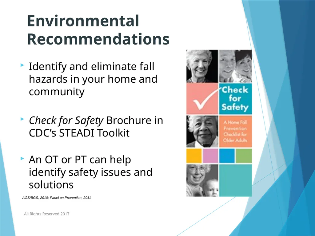 Standing Together to Prevent Falls AOTA/APTA’s - slide 13 of 34