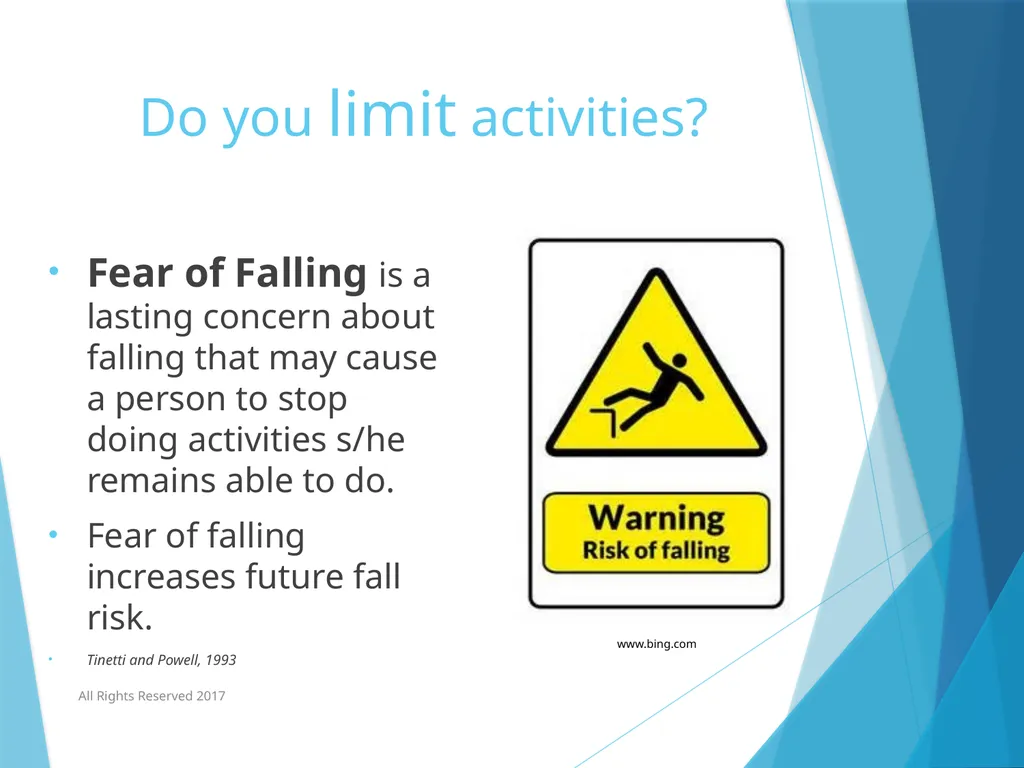 Standing Together to Prevent Falls AOTA/APTA’s - slide 7 of 34